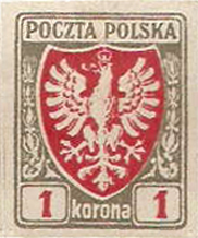First stamp Republic Poland
